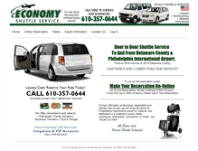 Tablet Screenshot of economyshuttleservice.com